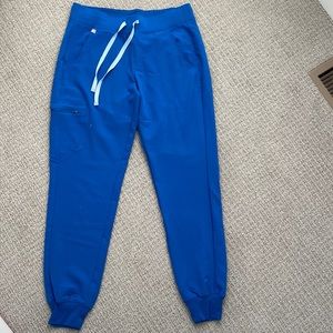 Figs Zamora Jogger Scrub Pants, Royal Blue, Size Small